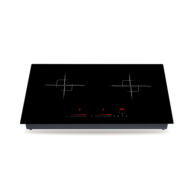 2000W+2000W Double Burner Induction Hob Portable Multifunctional Child Safety Lock,Surface Compatible for All Cookware,AM-D205