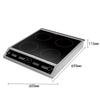 Four Burner Chef Induction Cooktop, Full-Certified, Commercial-Grade, Portable, Powerful 3500W+1500W, Shatter-Proof Ceramic Glass Surface AM-CD401
