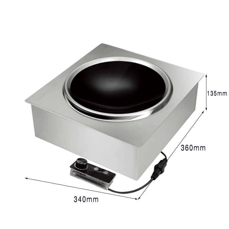 3500W Concave Shape Single Burner Commercial Induction Cooker AM-BCD102W