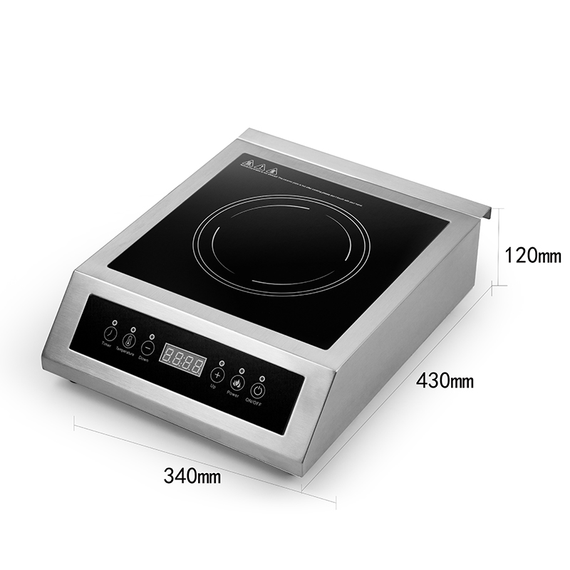 3500w 240v Commercial Induction Countertop, Portable, Electric Stove High Power Cooker Burner, Fast Boling and Even Cooking, AM-CD108