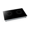 High Power 2000W+2000W Built-in Double Burner Induction Hob, Adjustable Heating Power, Time and Temperature for Cooking, AM-D210