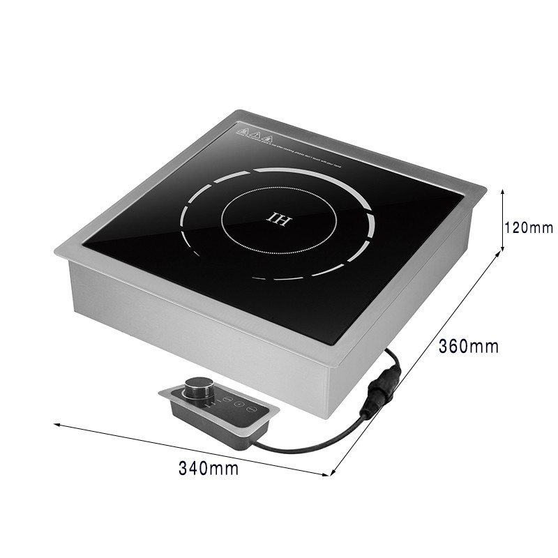 How many watts is a commercial induction cooker