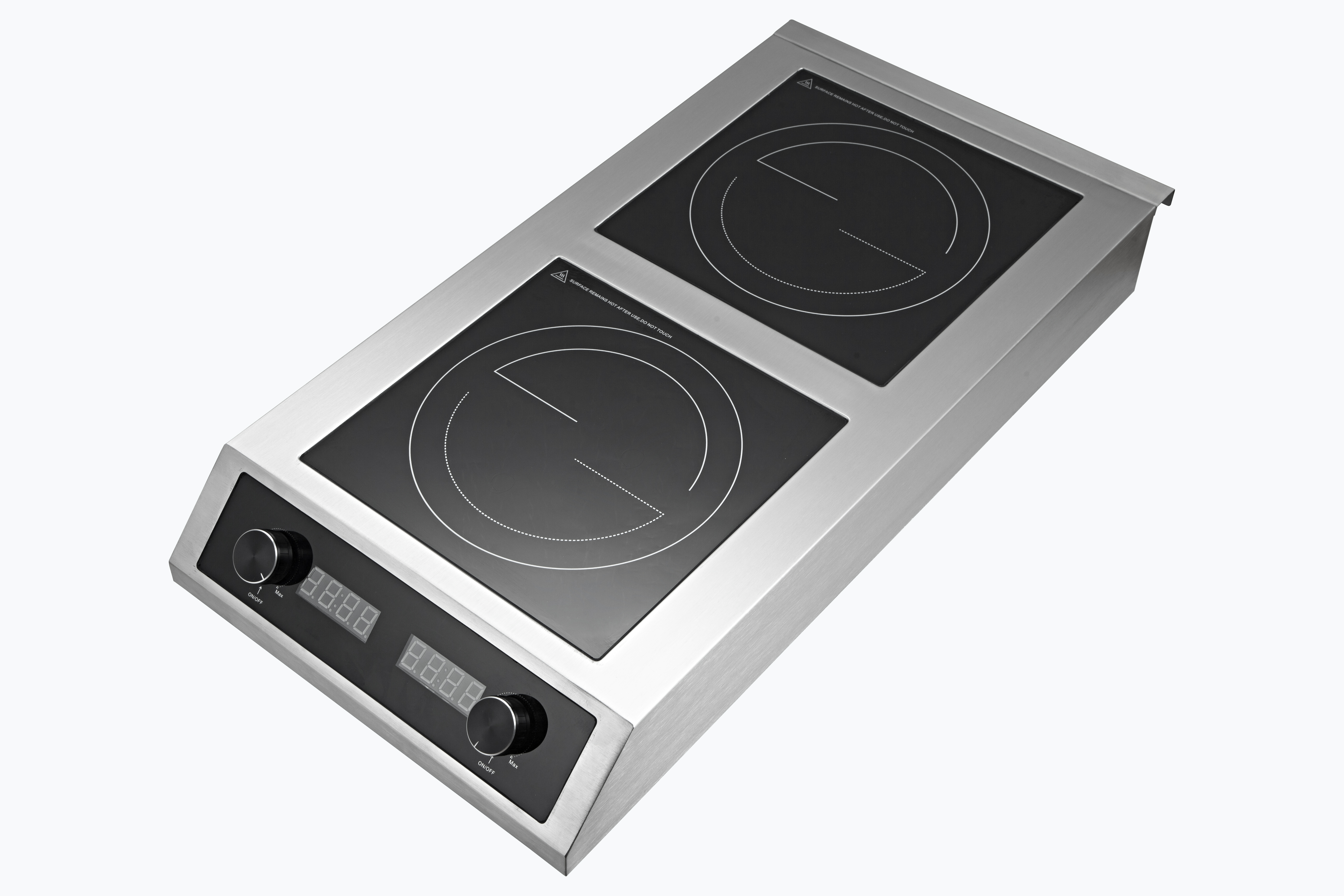 Double Burner Commercial Induction Cooktop 3500W+3500W AM-CD202