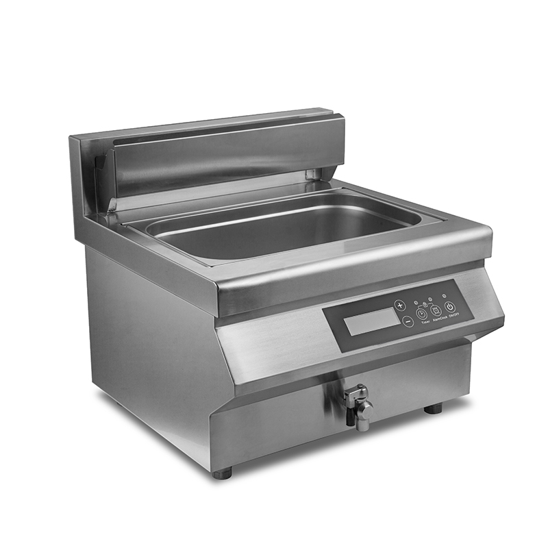 Single-tank 35L Restaurant Kitchen Food Catering Equipment Commercial Electric Induction Deep Fryer, Half-bridge Technology Continuous Low Power Heating, Stable and Efficiency, AM-CD22F201