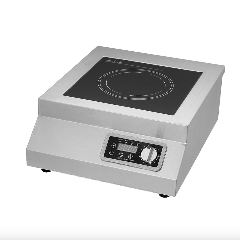 5KW Countertop Commercial Induction Cooktop China Supplier, Touch & Knob Control, AM-CD502