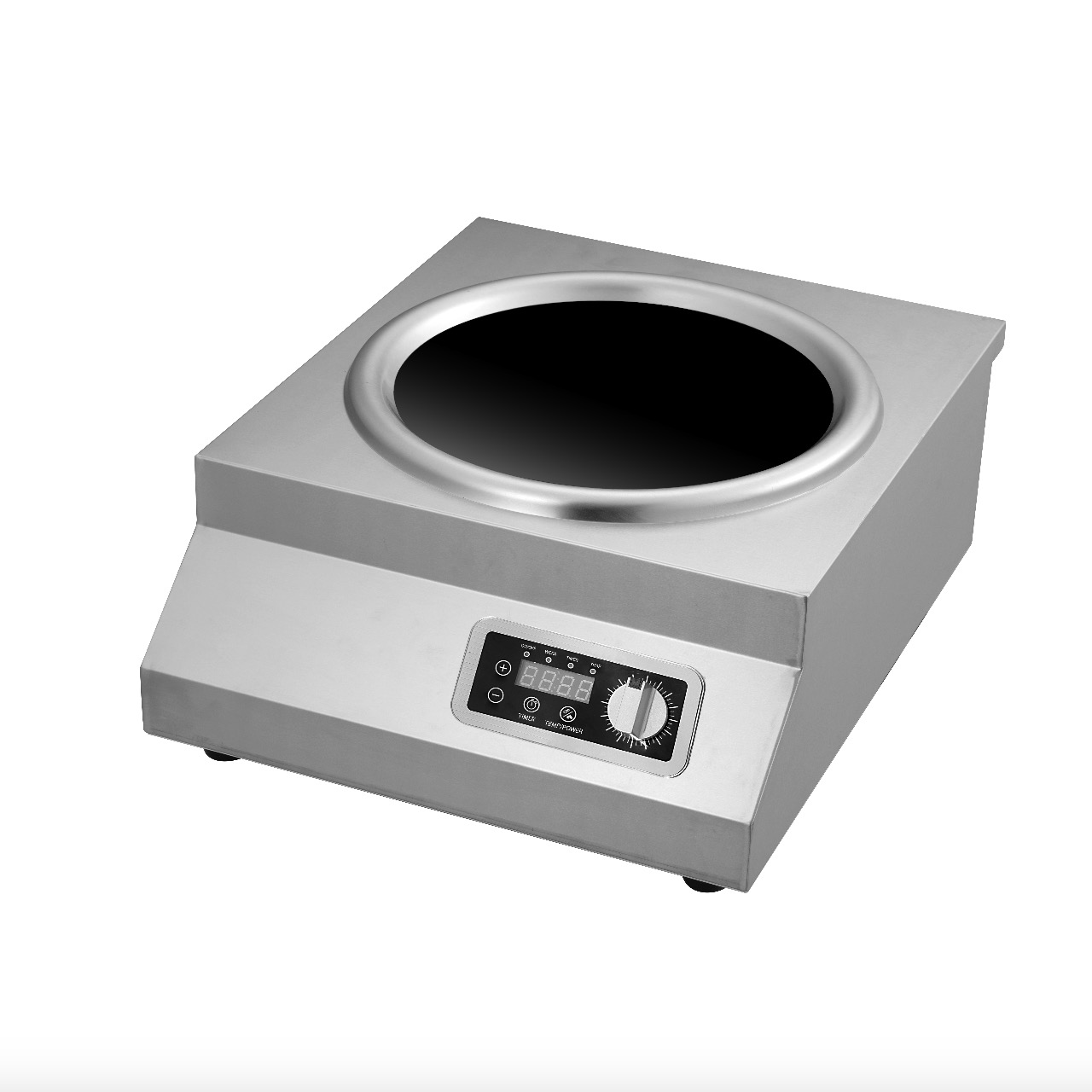 5KW Induction Wok Range (Concave) Factory in China, Custom Timer, Power And Temp Function, AM-CD502W