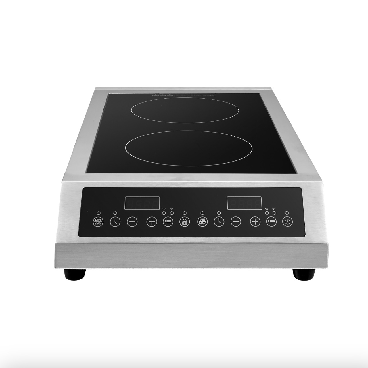 Heavy Duty Commercial Induction Range with Double Burner Manufacturer, AM-CD203